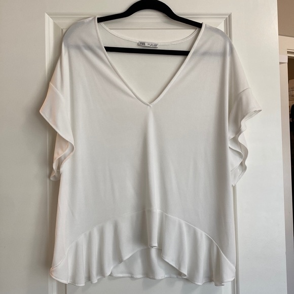 Zara White Blouse - Picture 1 of 2